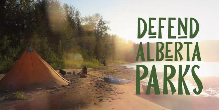 Defend Alberta Parks banner